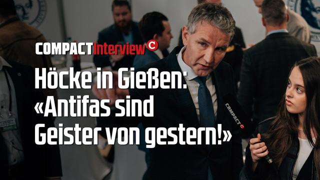 Höcke in Gießen: «Antifas sind Geister von gestern!»