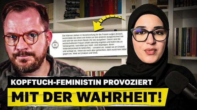 Kopftuch-Feministin provoziert mit der Wahrheit!