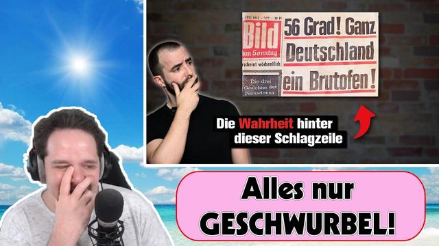 Reaction auf: Topfvollgold - War es früher wirklich heißer als heute?