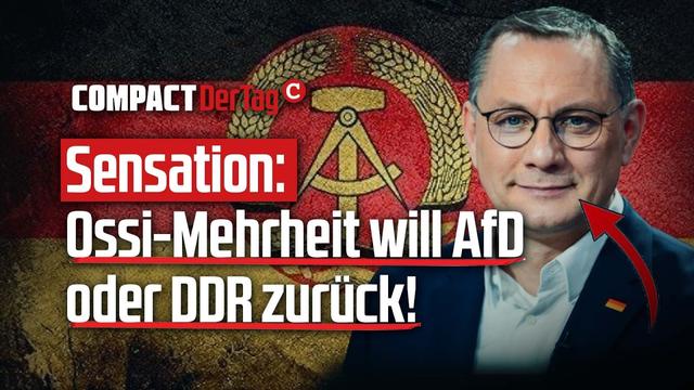 Sensation: Ossi-Mehrheit will AfD oder DDR zurück!💥