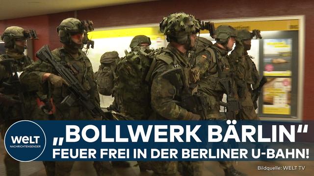 BERLIN: Feuer frei im U-Bahn-Tunnel! Wachbataillon übt Schutz der Bundesregierung