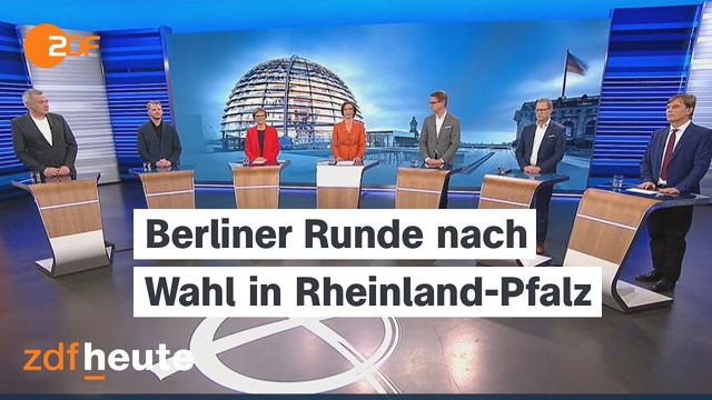Berliner Spitzenpolitiker zum Wahlausgang in Rheinland-Pfalz | Berliner Runde