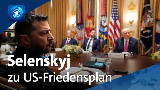 Selenskyj zu Gespräch über US-Friedensplan bereit