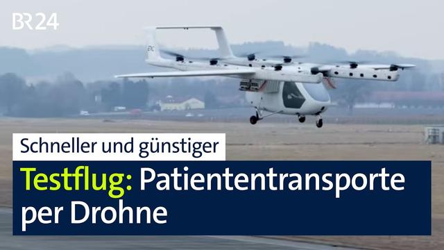 Testflug: Patiententransporte mit dem E-Res-Copter | Abendschau | BR24