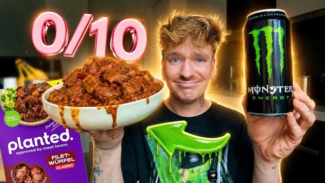 Energy Drink Gulasch 😭 Ich teste 0/10 TikTok Food 😒