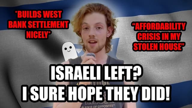 Checking up on the "Israeli" "Left"
