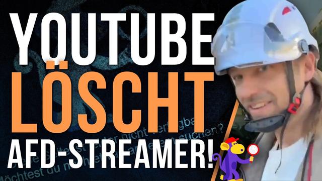 Youtube hat gerade AfD-Streamer Weichreite TV GELÖSCHT!