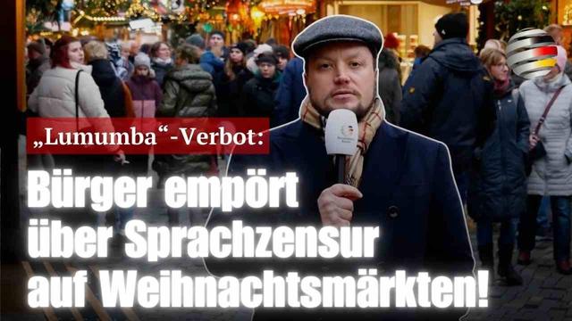 „Lumumba“-Verbot: Bürger empört über Sprachzensur auf Weihnachtsmärkten!