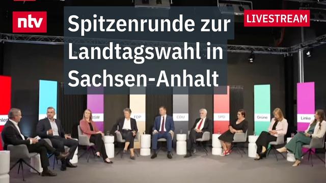 LIVE: Spitzenrunde Sachsen-Anhalt, Halle