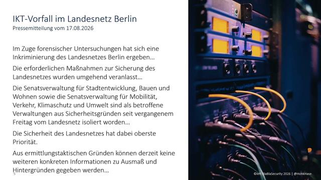 MRMCD2026 - Warum Berlin gehackt wurde und wie desolat gehandelt wird