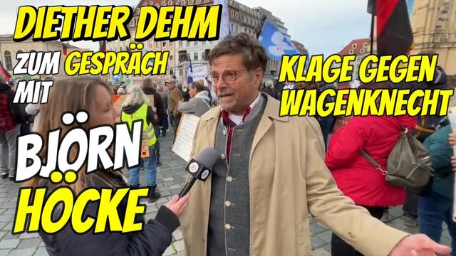 Diether Dehm zum Gespräch mit Björn Höcke AfD & Klage gg. Sahra Wagenknecht BSW I Interview Dresden