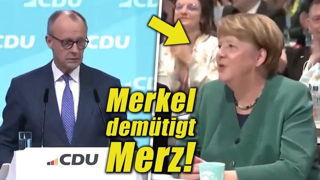 PLÖTZLICH Betritt Merkel Den Saal Und Zeigt Merz Seinen PLATZ!
