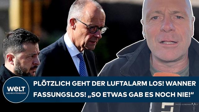 UKRAINE-KRIEG: "So etwas gab es noch nie!" - Plötzlich geht der Luftalarm los! Wanner fassungslos