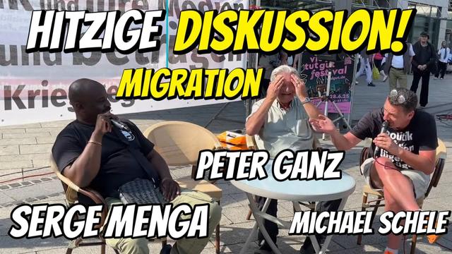 HITZIGE Diskussion Migration ❗️ Serge Menga & Peter Ganz , Michael Schele - Streitgespräch in Hagen