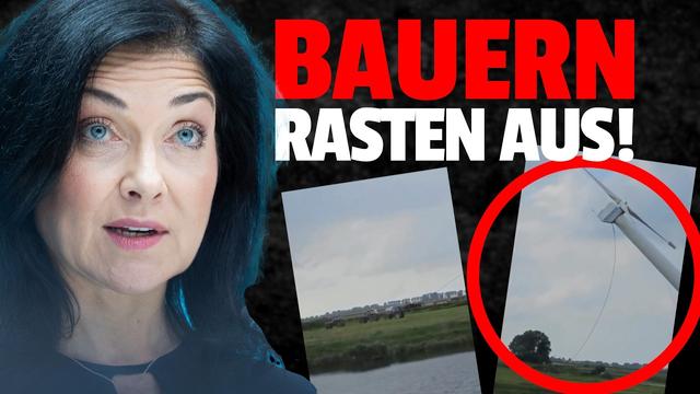 💥Bauern ESKALIEREN und reißen Windrad mit Traktoren ab