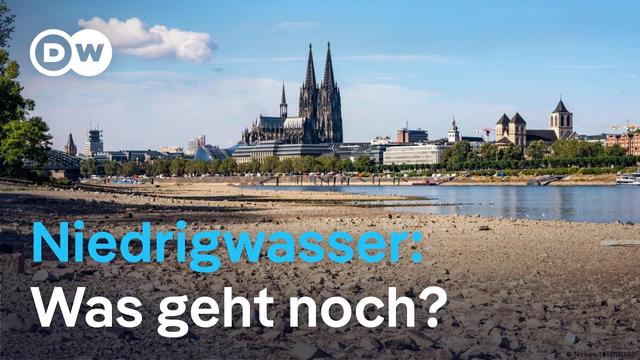 Das Niedrigwasser bringt die deutsche Wirtschaft ins Wanken