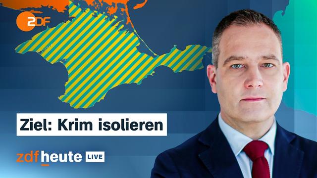 Ukraine setzt Putin auf besetzter Halbinsel unter Druck | ZDFheute live
