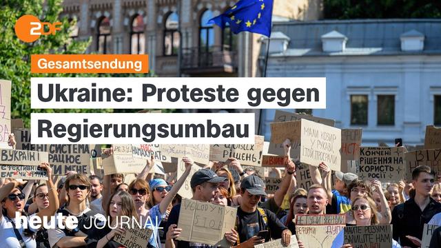 heute journal vom 16.07.2026 Proteste in der Ukraine, Wadephul in Finnland, Kampf gegen Steuerbetrug