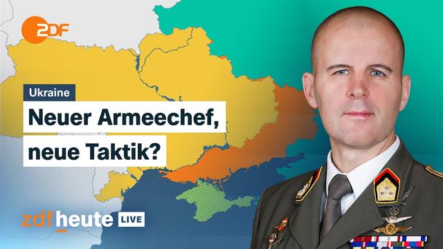Selenskyj macht Drapatyj zum Armeechef: Was ändert der Umbau der Militärführung? | ZDFheute live