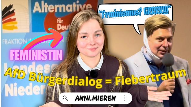 AfD Bügerdialog in Niedersachsen: Maximilian Krah hat keine Antwort für Frauen