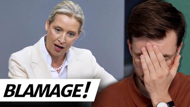 Alice Weidel blamiert sich in Haushaltsdebatte!