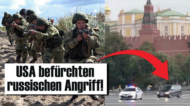 DAS war die Warnung der USA an Putin! Angst vor Eskalation...