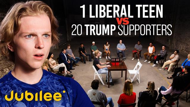 Can 1 Woke Teen Survive 20 Trump Supporters? | Surrounded