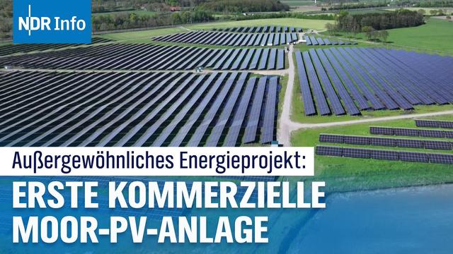 Grüner Strom für 9.000 Haushalte: Deutschlands größter Moor-Solarpark eröffnet | NDR Info