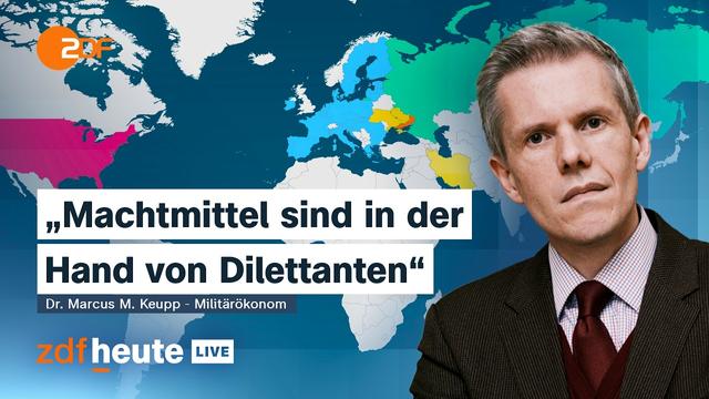 Militärökonom Keupp: Wie sich Putin und Trump verkalkuliert haben | ZDFheute live