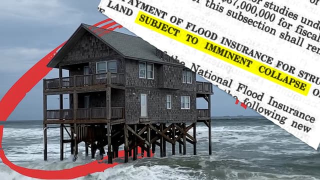 Why are doomed beach homes left fully furnished?