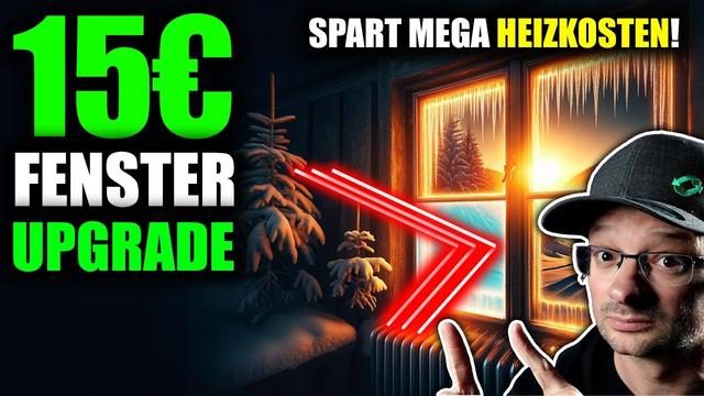 Warum nutzt keiner dieses super günstige Fenster Wärme UPGRADE? Nachgemessen!