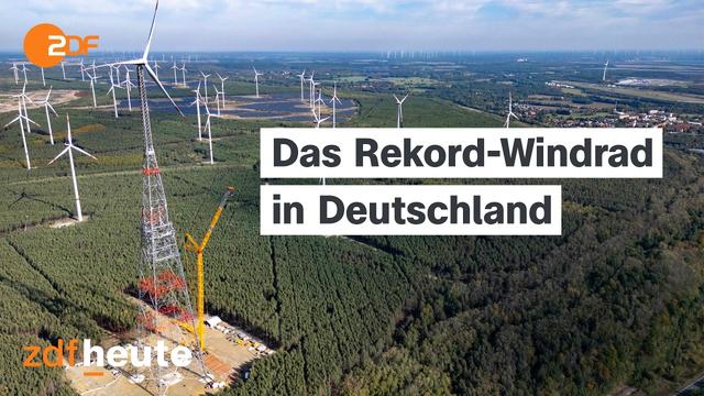 Höchstes Windrad der Welt: 365-Meter-Rekord in Brandenburg | 3sat Nano