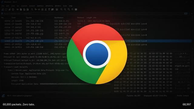 I Opened Chrome and Said Nothing. Wireshark Said Everything.