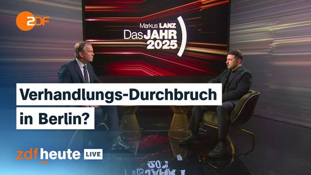 Selenskyj exklusiv bei Markus Lanz und Pressekonferenz mit Bundeskanzler Merz | ZDFheute live