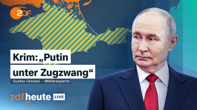 Die Krim als strategisches Ziel - Analyse mit Militärexperte Gressel | ZDFheute live
