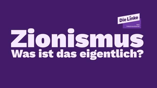 Zionismus – Was ist das eigentlich? mit Wieland Hoban (Jüdische Stimme)