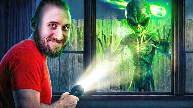 Die Jagd auf ein Alien im Garten
