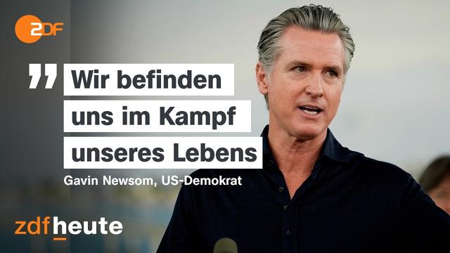 Trumps gefährlichster Rivale? Demokrat Gavin Newsom schießt gegen US-Präsidenten | 3sat kulturzeit