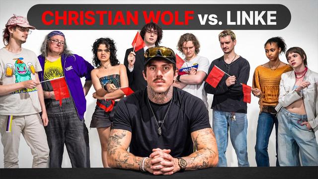 Christian Wolf debattiert gegen linke Aktivisten (es eskaliert)
