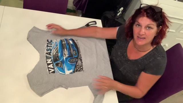 Men’s T-shirt cut for a lady