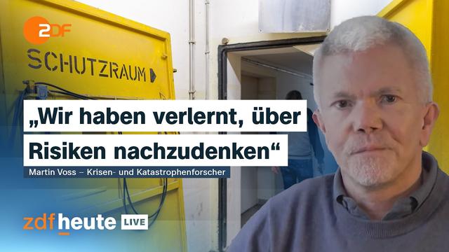 Zivilschutz für den Notfall: Wie wir uns auf Krieg und Krise vorbereiten sollten | ZDFheute live