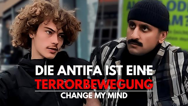 "ANTIFA steht einfach nur für ANTIFASCHISMUS" | Change my Mind Rostock