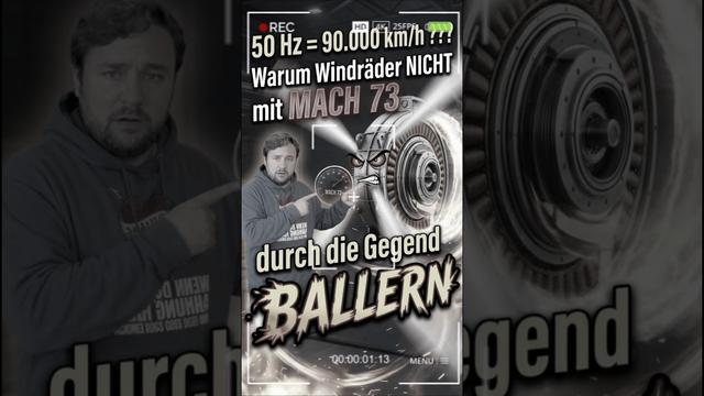 ​Müssen Windräder mit Mach 73 drehen? Der 50 Hertz Mythos