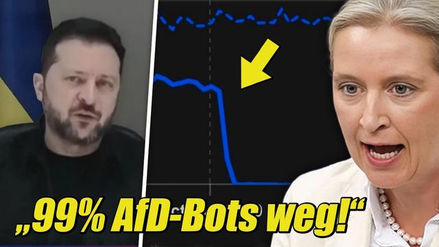 Selenskyj BESTÄTIGT! Millionen AfD-Bots VERSCHWUNDEN Nach Schlag Gegen Putin's Datenzentren! 