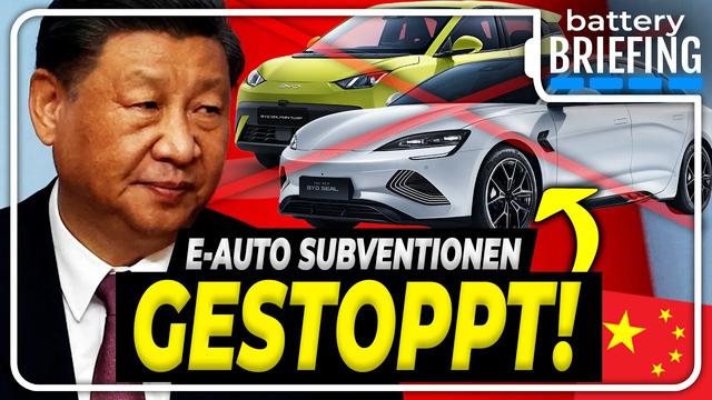China zieht den Stecker: Das Ende der E-Auto Förderung! | Battery Briefing #3