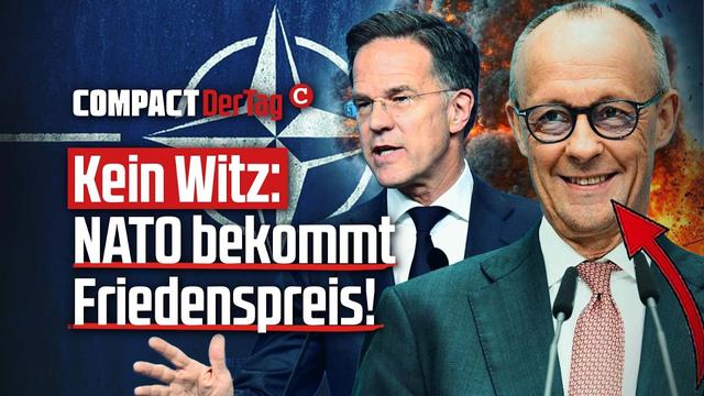 Kein Witz: NATO bekommt Friedenspreis!💥