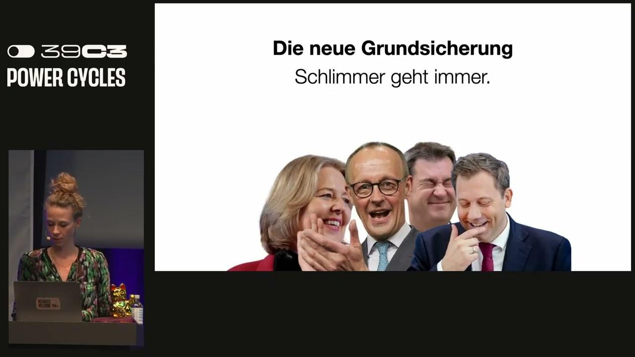 Wer liegt hier wem auf der Tasche? Genug mit dem Bürgergeld-Fetisch. Stürmt die Paläste! #39c3