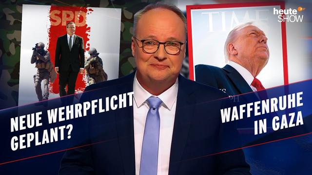 Wehrdienst per Los | Frieden in Gaza dank Trump? | Digitale Abhängigkeit | heute-show vom 17.10.2025