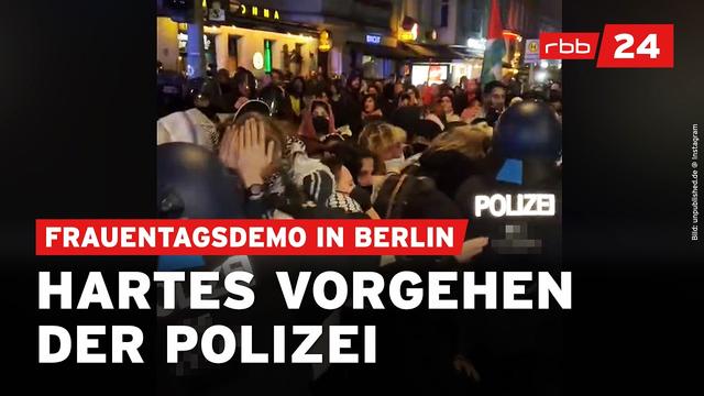 Polizei greift bei Frauentagsdemo in Kreuzberg hart durch