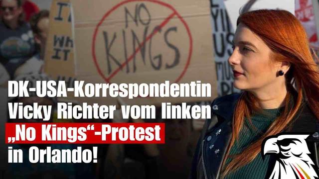 DK-USA-Korrespondentin Vicky Richter vom linken „No Kings“-Protest in Orlando!